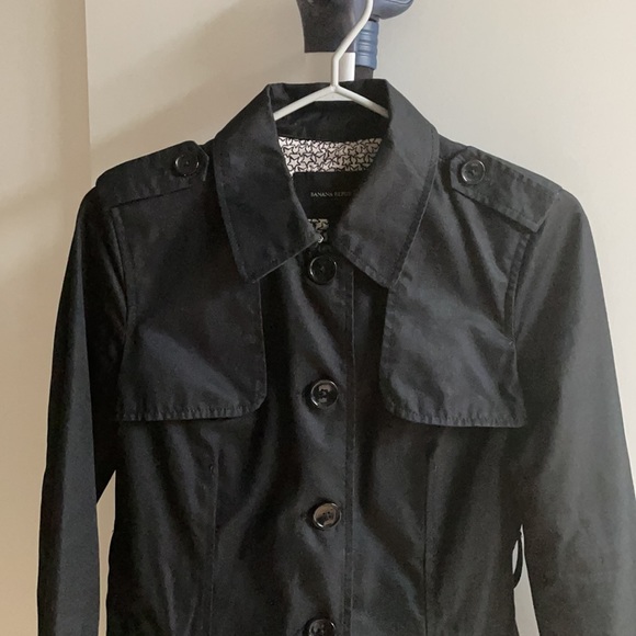 BR black trench coat - Picture 3 of 4